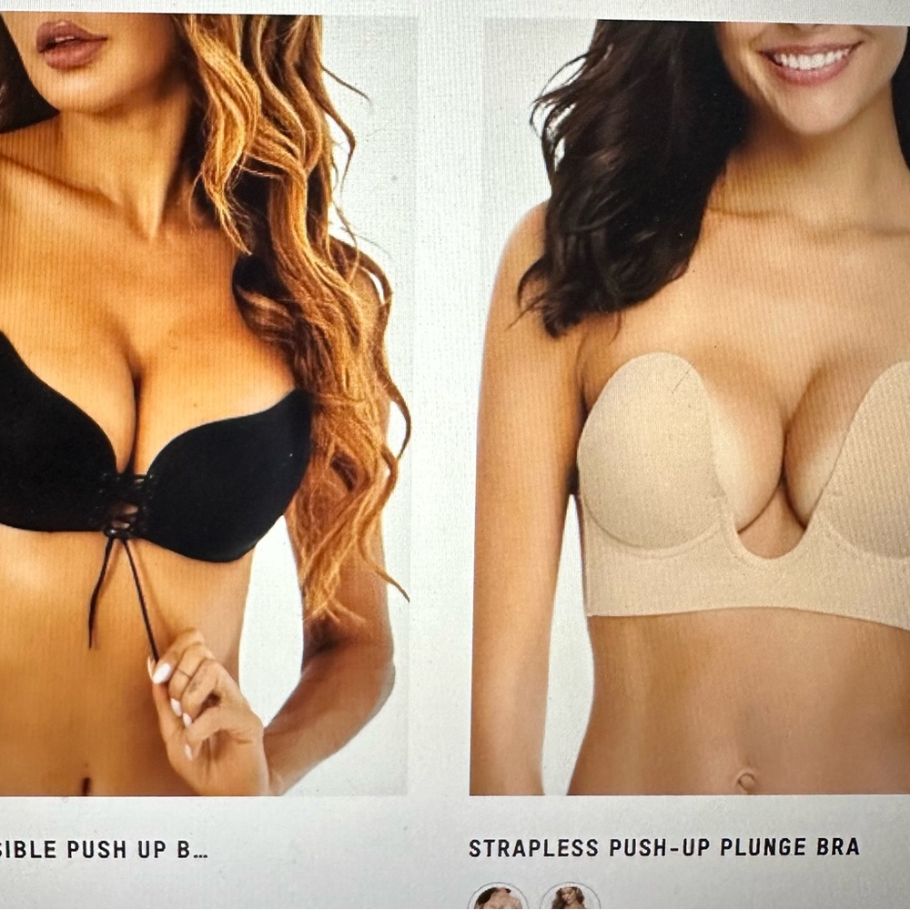 2 for 1n Elegant Strapless Push-Up Bra - tan